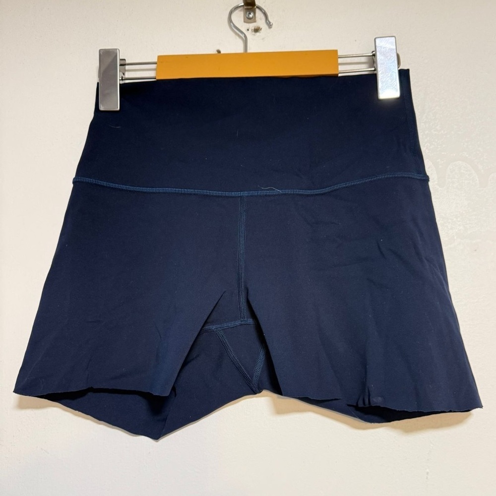 Lululemon Women’s Navy Blue High-Rise Shorts (DIY Cut from Leggings) – Size 6